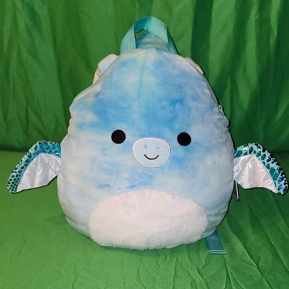 NWT Squishmallows Shantira Pterodactyl Plush Backpack – Tie‑Dye 2021
